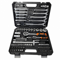 Набор инструмента универсальный 1/4", 1/2"DR 6-гр Cr-V МАСТЕР 82пр 99082